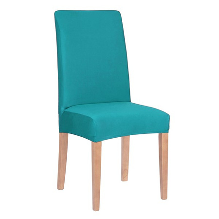 Housse de chaise en turquoise Housse de chaise élastique universelle